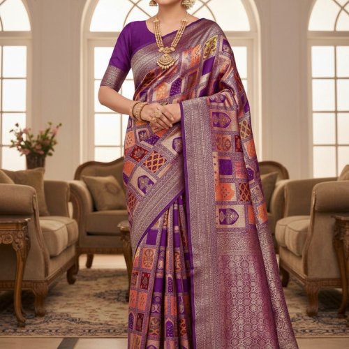 Lichi Banarasi Silk Saree