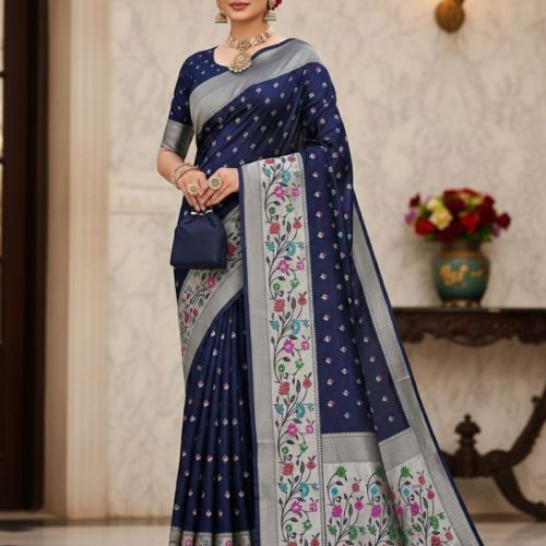 Printed Paithani Saree for Women