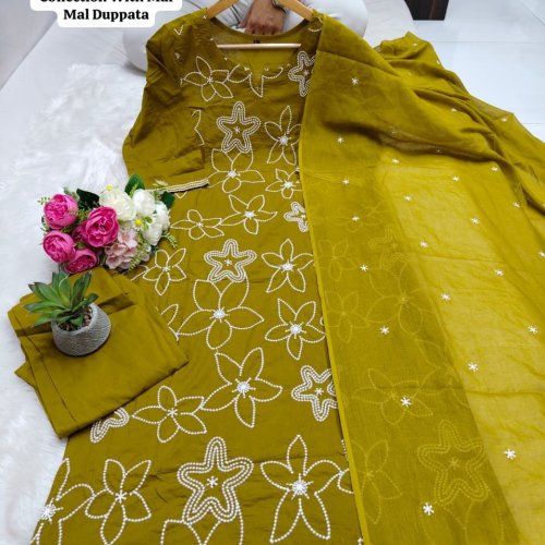 Straight Cut Cotton Kurti Pant Set