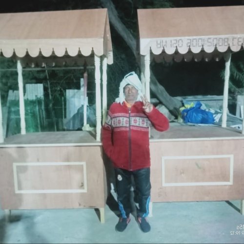 Wooden Display Counter