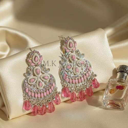 Ladies Pale Chestnut Designer Drop Earrings