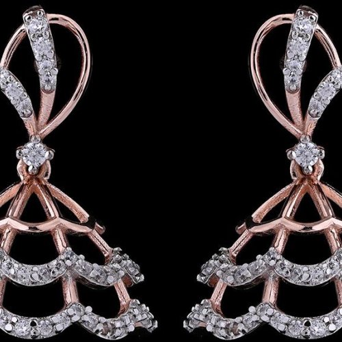 18k Gold Chandelier Diamond Earrings