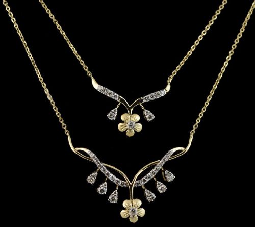 Large Patterned Diamond Mangalsutra