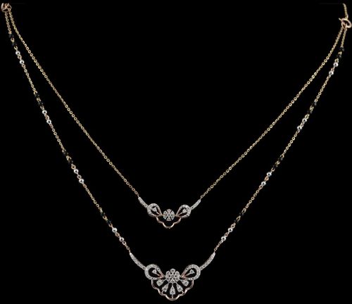 Ornate Traditional Diamond Mangalsutra
