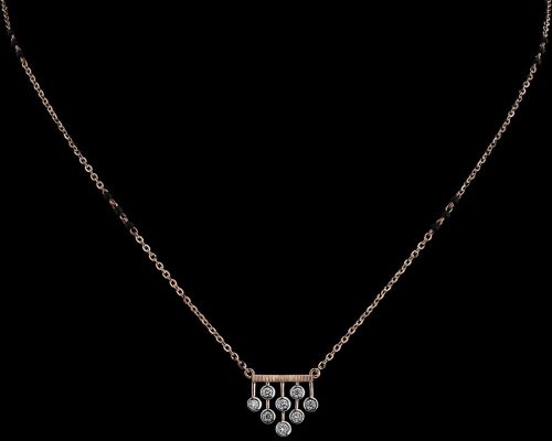 Sleek Horizontal Diamond Mangalsutra