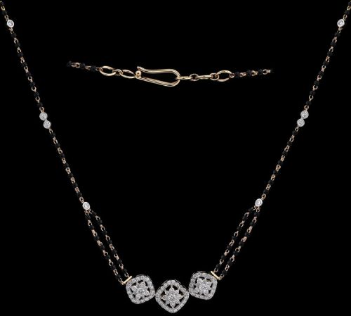 Traditional Large Diamond Mangalsutra