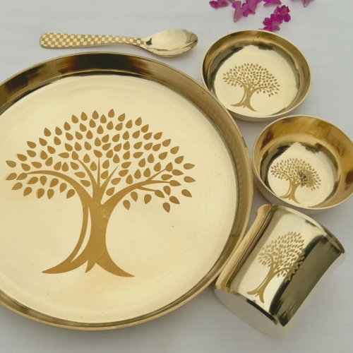 Brass Thali Set