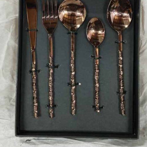 Kitchen Brass Cutlery Set