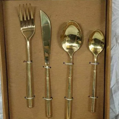 Polished Brass Cutlery Set