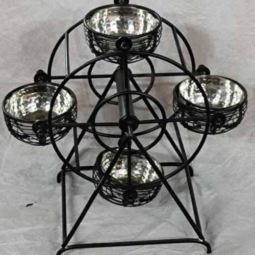 Stainless Steel Wheel Cup Cake Stand