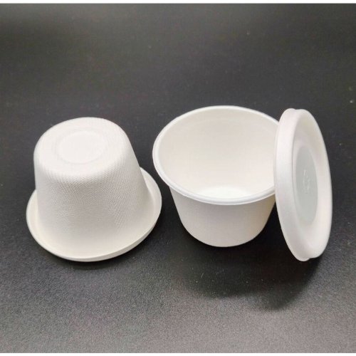 55 Ml Compostable Sugarcane Bagasse Sauce Cup with Lid