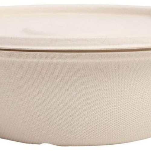 Compostable Bagasse Serving Bowl with Lid