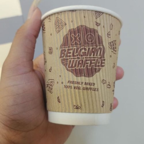 Custom Printed Kraft Ripple Wall Paper Cup