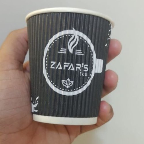 Premium Ripple Wall Paper Tea Cup for Hot Beverages