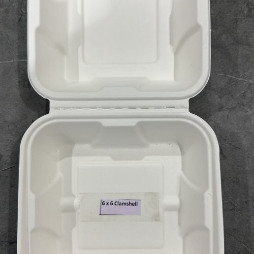Sugarcane Bagasse Clamshell Food Container