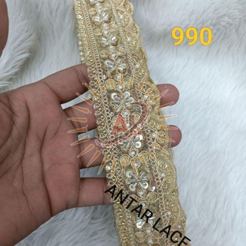beads moti handwork lace