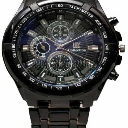 Black Fancy Stainless Steel Men Watch