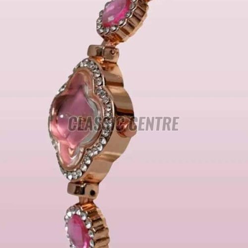 Ladies Party Wear Diamond Studded Analog Watch
