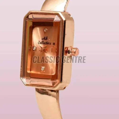 Rose Gold Ladies Analog Wrist Watch