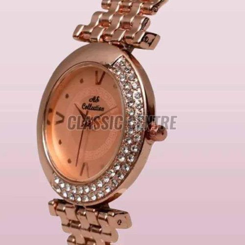 Rose Gold Ladies Stainless Steel Watch