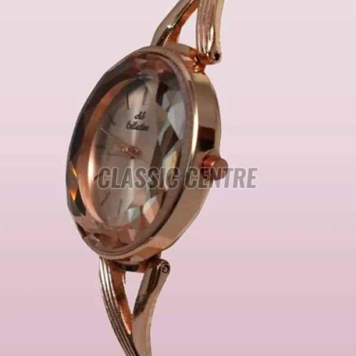 Rose Gold Stainless Steel Women Wrist Watch