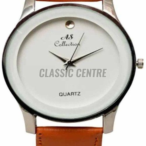 Silicon Leather Strap Men Watch