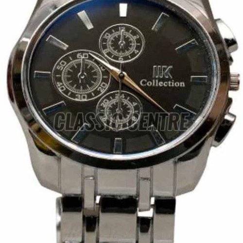 Silver Stainless Steel Analog Men Watch