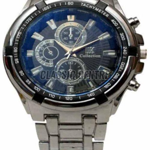 Silver Stainless Steel Chain Men Watch