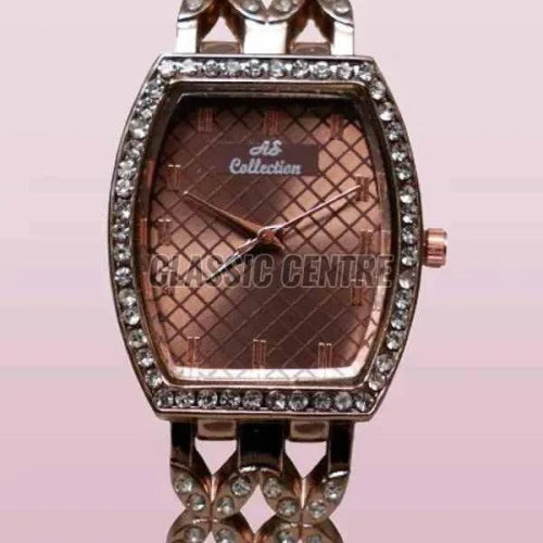 Women Square Shape Diamond Designer Watch