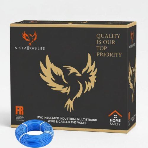 PVC Insulated Industrial Multistrand Blue Cable