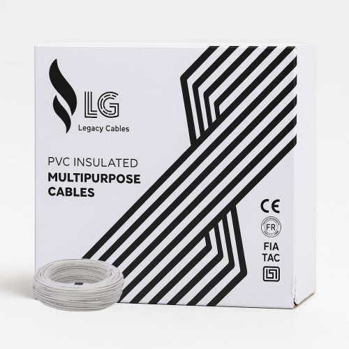 PVC Insulated Multipurpose White Cable