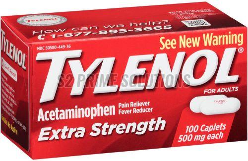 500mg Tylenol Acetaminophen Tablet