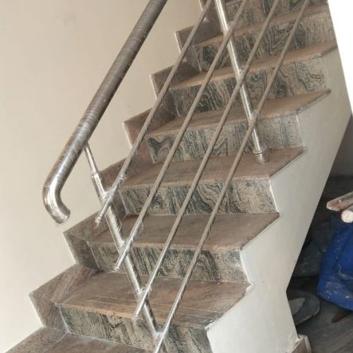 Silver Stainless Steel Staircase Railing