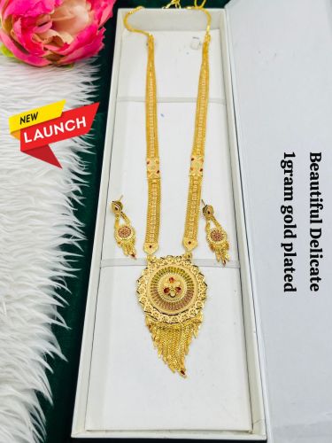 Ladies 1 Gram Gold Plated Pendant Set