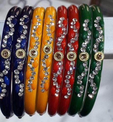 Stone Studded Glass Bangle