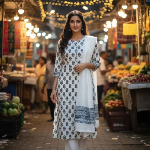 Ladies Kurti Pant Dupatta Sets