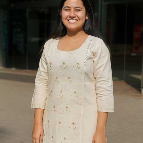 Ladies Cotton Embroidered Kurtis