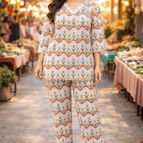 Ladies Cotton Co-Ord Sets