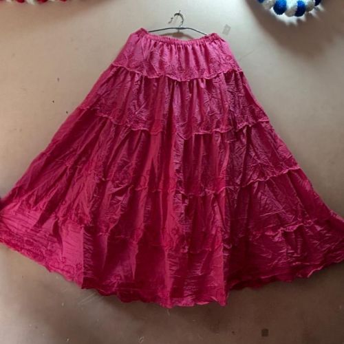 Ladies Stylish Cotton Long Skirt