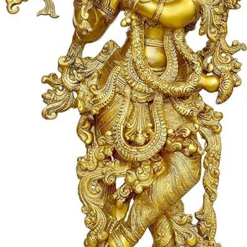 Brass Krishna Statue