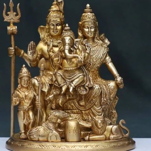 Brass Shiv Parivar Statue