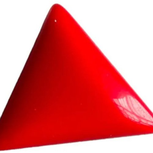 Triangle Red Coral Gemstone