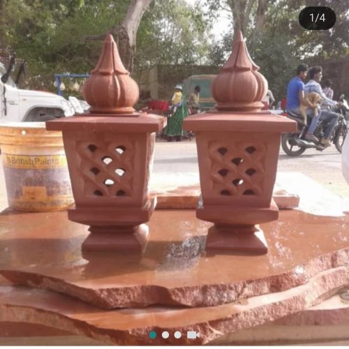 Outdoor Sandstone Lamp