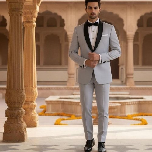 Mens Teal Classic Two Piece Tuxedo Suit