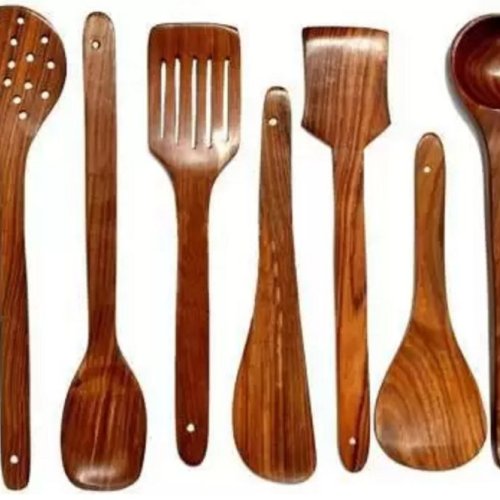 Handcrafted Wooden Kitchen Utensil Set