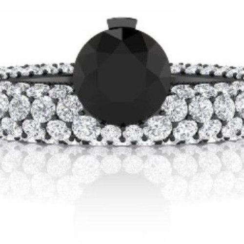 Black Diamond Engagement Rings