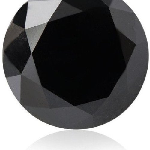 Natural Black Round Cut Diamonds