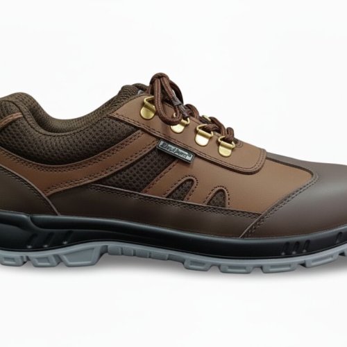 Leather Brown Safety SHOES-1526DD