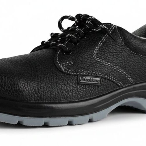Double Density PU Sole Leather Safety SHOES-714DD