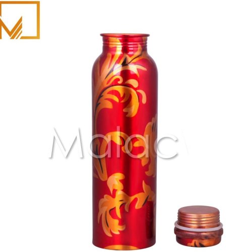 1000ml Printed Leak Proof Pure Copper Water Bottle